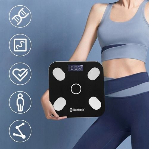 WAGA ŁAZIENKOWA ELEKTRONICZNA ANALITYCZNA POMIAR TŁUSZCZU WODY BMI 180 na Arena.pl