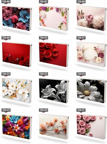 Mata magnetyczna magnes na grzejnik kaloryfer na wymiar CZERWONE RÓŻE 60x80 na Arena.pl