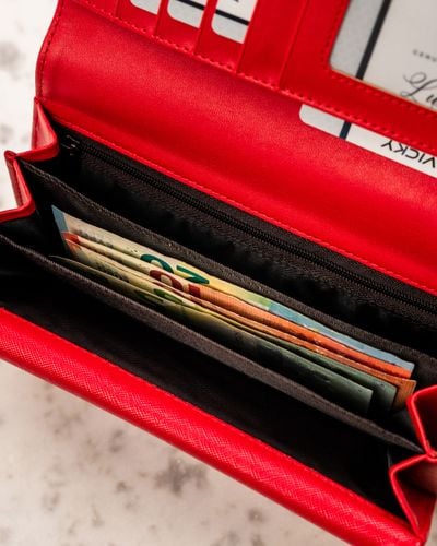 portfel damski pu gd22-sfk-7526 red na Arena.pl