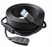 PRZEDŁUŻACZ AKTYWNY PRZEDŁUŻKA KABEL USB 3.0 10m