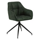 Krzesło Brenda oliwkowe tapicerowane