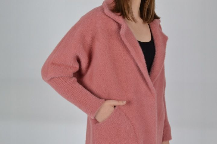 Płaszczyk damski ALPAKA oversize MODEL MNIEJSZY zdjęcie 4