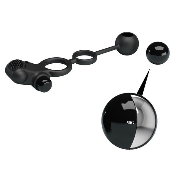 Nasadka Na Penisa Jądra Pierścień Wibrujący 10Tryb zdjęcie 2