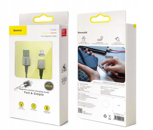 Baseus Szybki Kabel Magnetyczny Usb Micro-Usb 2.4A na Arena.pl