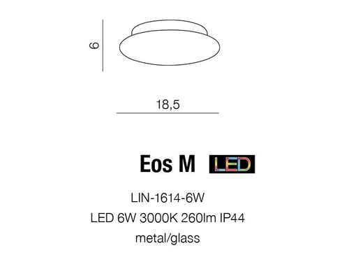Plafon EOS M LIN-1614-6W Azzardo +LED na Arena.pl