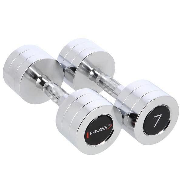 Hantle chromowane 2 x 7 kg CHD07 HMS zdjęcie 3