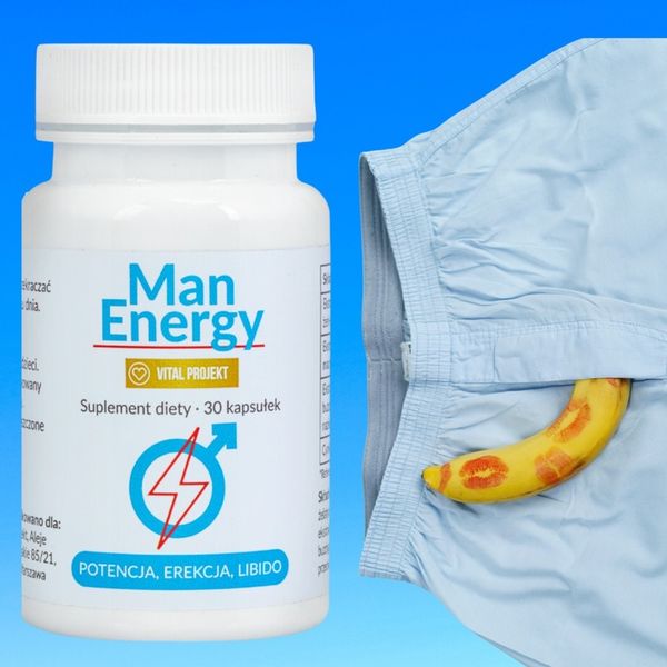MAN ENERGY TABLETKI NA POTENCJĘ EREKCJĘ LIBIDO POZIOM TESTOSTERONU WZWÓD zdjęcie 4