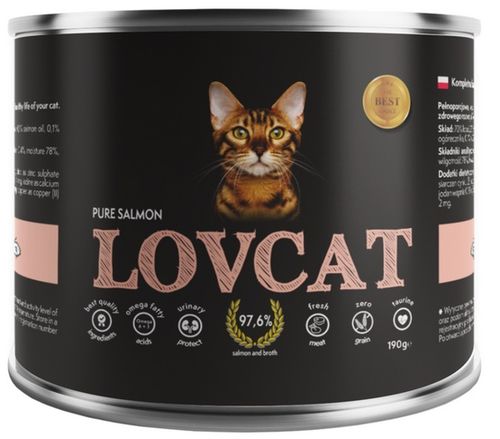 Lovcat Pure Salmon puszka 190g na Arena.pl
