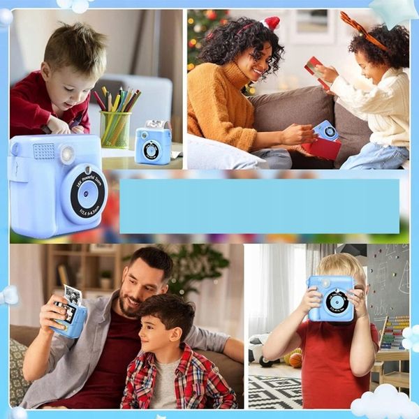 APARAT FOTOGRAFICZNY DLA DZIECI CYFROWY NATYCHMIASTOWY Z DRUKARKĄ + WKŁADY zdjęcie 5