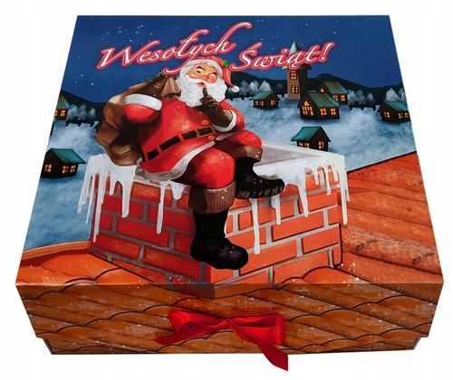 50 SZT - 1 SZT 15,85 ZŁ NETTO PUDEŁKO PREZENTOWE 34x35x13 CM MIKOŁAJ 1614 na Arena.pl