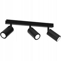 Lampa Wisząca Spot HUDSON Czarny 3xGU10 40cm Lampa Sufitowa Do Pokoju Domu