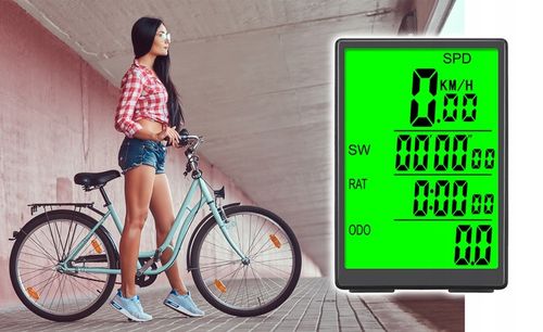 Bezprzewodowy Licznik Rowerowy Prędkościomierz Podświetlenie Do Roweru na Arena.pl