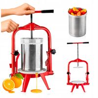 PRASA RAMOWA do OWOCÓW WINA wyciskarka SOKÓW 9L STAL NIERDZEWNA