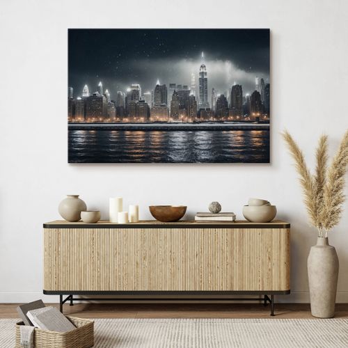 Obraz Na Płótnie Do Biura Nowy Jork Panorama Architektura 100cm x 70cm na Arena.pl
