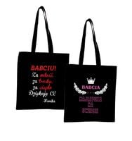 Eko Torba z nadrukiem PREZENT dla babci BABCIU