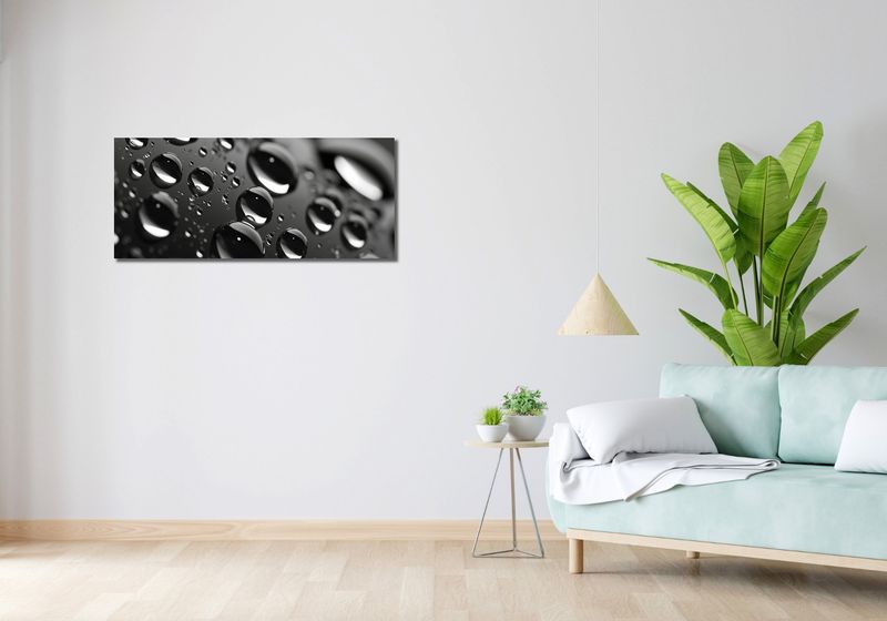Obraz 100x40cm Mikrokosmos Kropelek zdjęcie 2