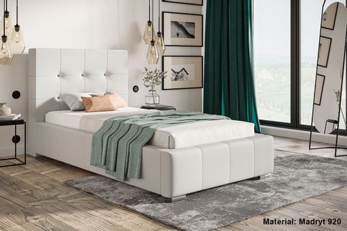 Łóżko tapicerowane LUX 5 90x200 ze  Stelażem i pojemnikiem na Arena.pl