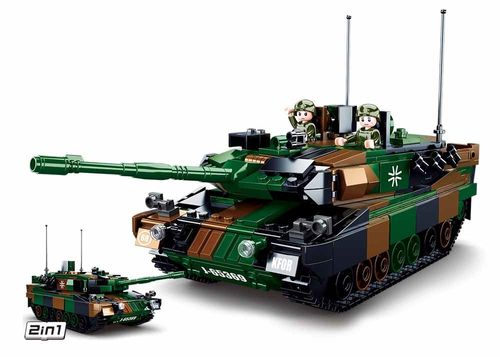 KLOCKI SLUBAN MB czołg niemiecki wojskowy Leopard 2A5 766 el. kompat. z LEG COB na Arena.pl