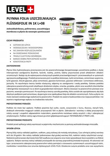 Folia w płynie 20kg Hydroizolacja Wewnątrz L+08 na Arena.pl