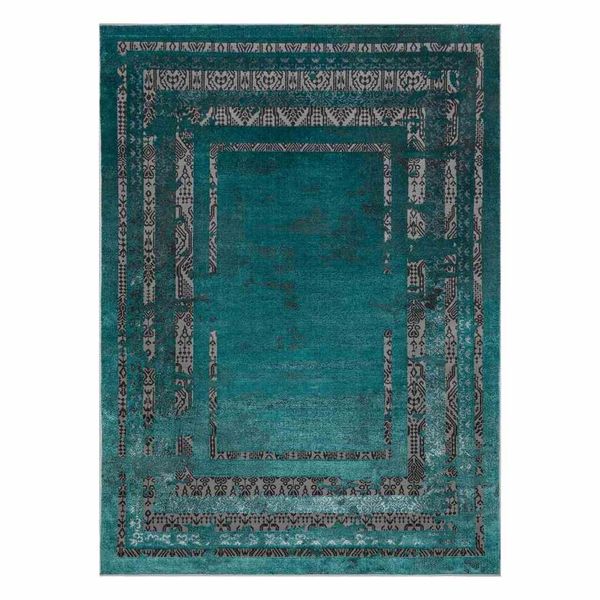 RUG/LU/WELLI/FRAME3/GREEN+ANTHRACITE/160x220 zdjęcie 1