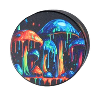 Kolorowy Młynek do Tytoniu Crusher Grinder z Grzybami Okapującymi Farbą