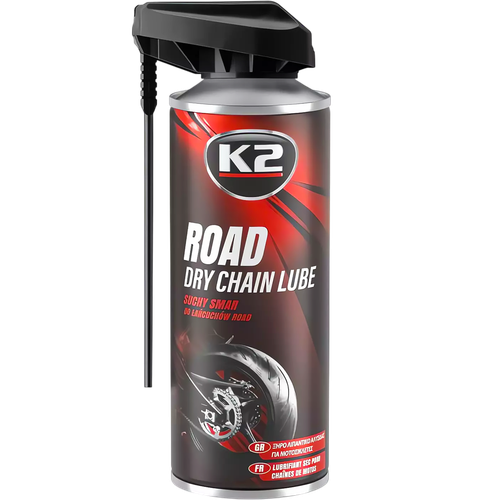 K2 ROAD SUCHY SMAR DO ŁAŃCUCHÓW 400ML + CHAIN CLEANER ZMYWACZ + K2 SZCZOTKA na Arena.pl