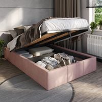ŁÓŻKO 120x200 TAPICEROWANE Z POJEMNIKIEM + STELAŻ METALOWY PODNOSZONY