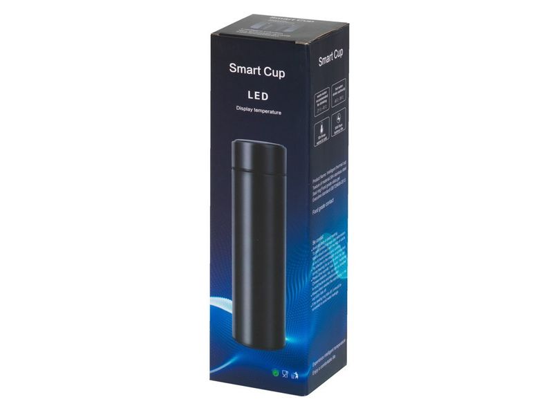 Kubek termiczny termos smart LED 500ml bordowy zdjęcie 6