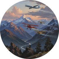 Opłatek na tort Urodziny Samolot Samoloty Myśliwiec Lot Loty Pilot