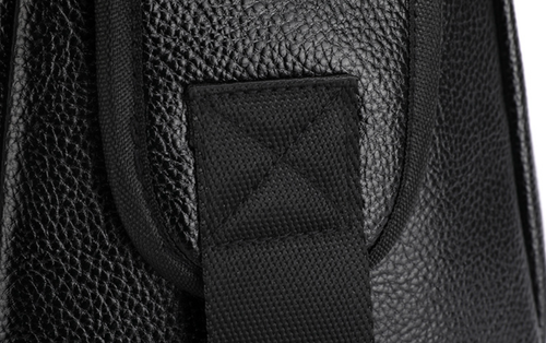 Elegancka nerka pojemna saszetka na ramię torba plecak ekoskóra usb czarna na Arena.pl