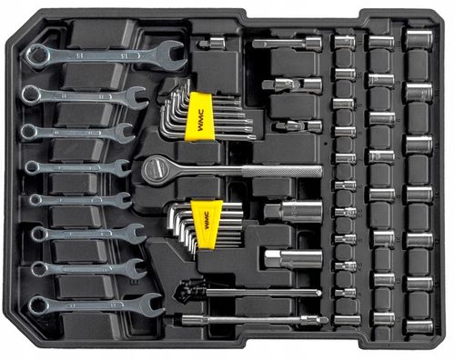 WALIZKA NARZĘDZIOWA ZESTAW NARZĘDZI 186 ELEMENTÓW BITY NASADKI MŁOTEK NÓŻ na Arena.pl