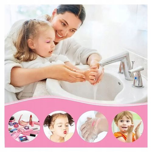 KUFEREK KOSMETYCZKA DLA DZIEWCZYNKI CIENIE LAKIERY TIPSY SZMINKA +BIŻUTERIA na Arena.pl