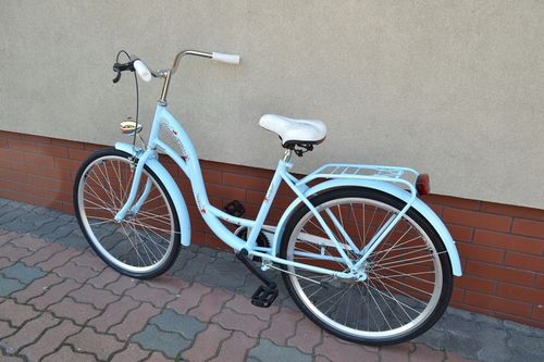 Rower Damski Retro Montemar Miejski Vanessa 26 cali Błękitny Polski na Arena.pl