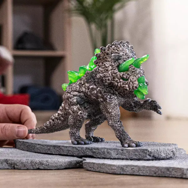Schleich Eldrador Creature Stone Triceratops zdjęcie 2