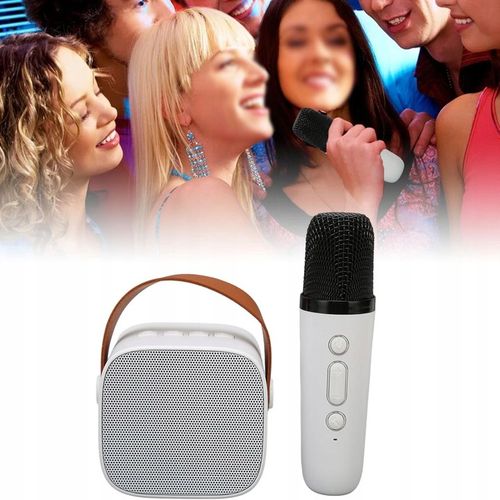 ZESTAW DO KARAOKE BEZPRZEWODOWY MINI GŁOŚNIK BLUETOOTH MIKROFON DLA DZIECI na Arena.pl