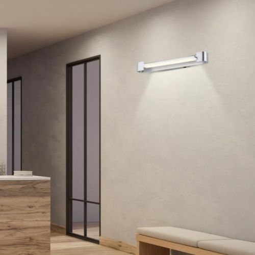 Kinkiet Ścienny Lampa Ścienna Srebrna Hell Led Leuchten - Nowoczesne Oświet na Arena.pl