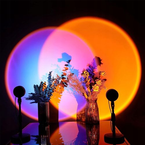 LAMPA NASTROJOWA PROJEKTOR IMITACJA ZACHODU SŁOŃCA na Arena.pl