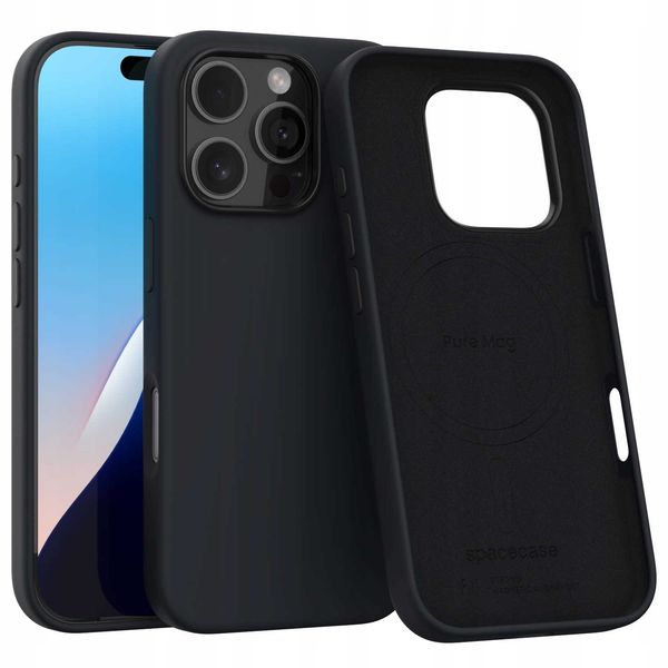 Spacecase Pure Mag Iphone 16 Pro Black zdjęcie 1