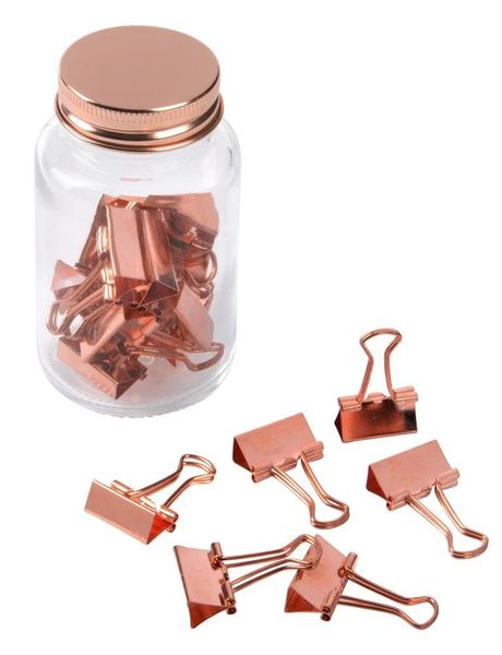 Klipsy COPPER w słoiku, miedź zdjęcie 1