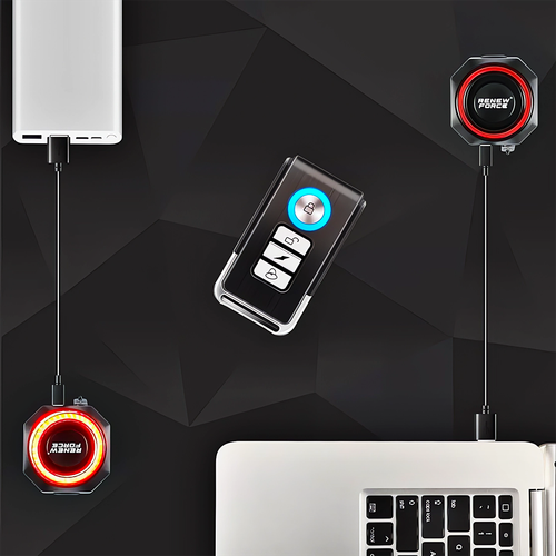 Bezprzewodowy Alarm Rowerowy Lampka Tylna Tył Rowerowa GŁOŚNY + PILOT 110dB na Arena.pl