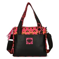 torebka damska pojemna na ramię a4 wzorzysta ego