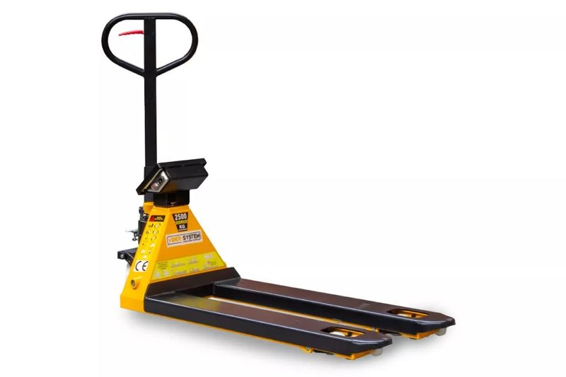 Wózek paletowy paleciak 2500kg z wagą cyfrową waga ręczny Viber-System 2,5t zdjęcie 9