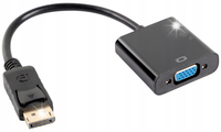 Adapter Lanberg AD-0002-BK DisplayPort - D-Sub (VGA) 20 cm