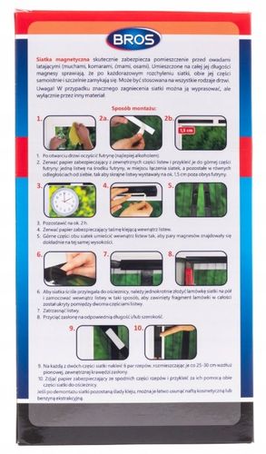 BROS Siatka na drzwi magnetyczna 160x220 - biała na Arena.pl