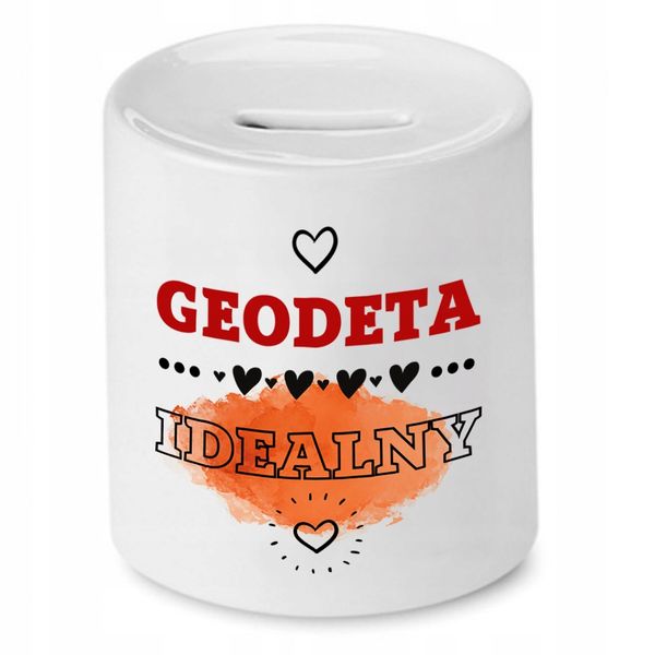 Skarbonka Dla Geodety Geodeta Idealny Prezent Z Nadrukiem Ze Zdjęciem zdjęcie 1