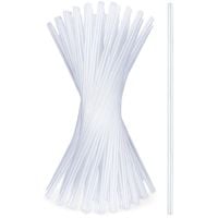 50x Słomki Przezroczyste Plastikowe Wielorazowe do Napojów Drinków Proste