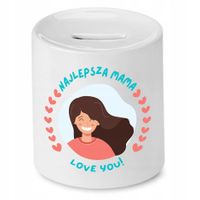 Skarbonka Dla Mamy Matki Najlepsza Mama Love You Z Nadrukiem Ze Zdjęciem