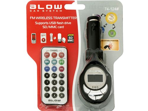 Transmiter FM BLOW SD MMC USB + PILOT - 74-124# na Arena.pl