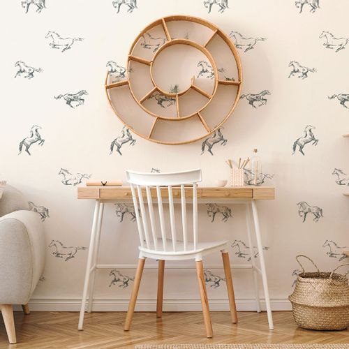 Tapeta Szkic Konie W122 250 cm płótno na Arena.pl