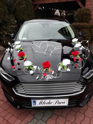 Dekoracja samochodu ozdoby na auto do ślubu płatki na Arena.pl